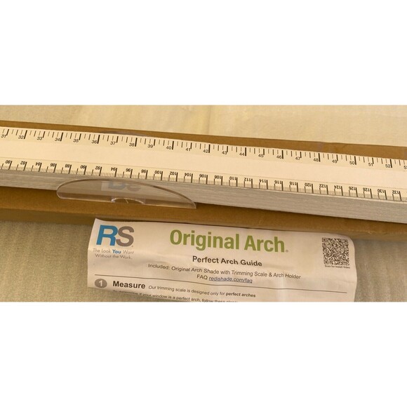 Redi Shade Light Filtering Pleated Fabric Shade No Tools Original Arch White 72" - Picture 3 of 5